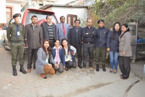 Photo with Client after Interview