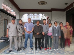 Photo with Client after Interview